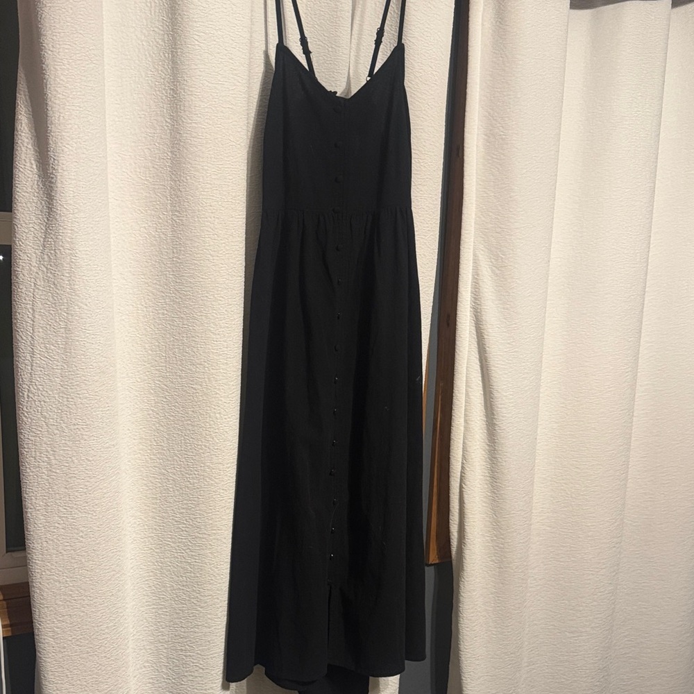 Universal Thread Black Button-Down Maxi Dress